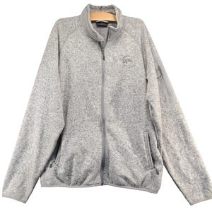 Fossa Mens Full Zip UPS Fleece Jacket Gray Size 2XL Embroidered Logo Uniform
